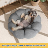 Calming Bed for Cats & Dogs, Non-Slip & Washable