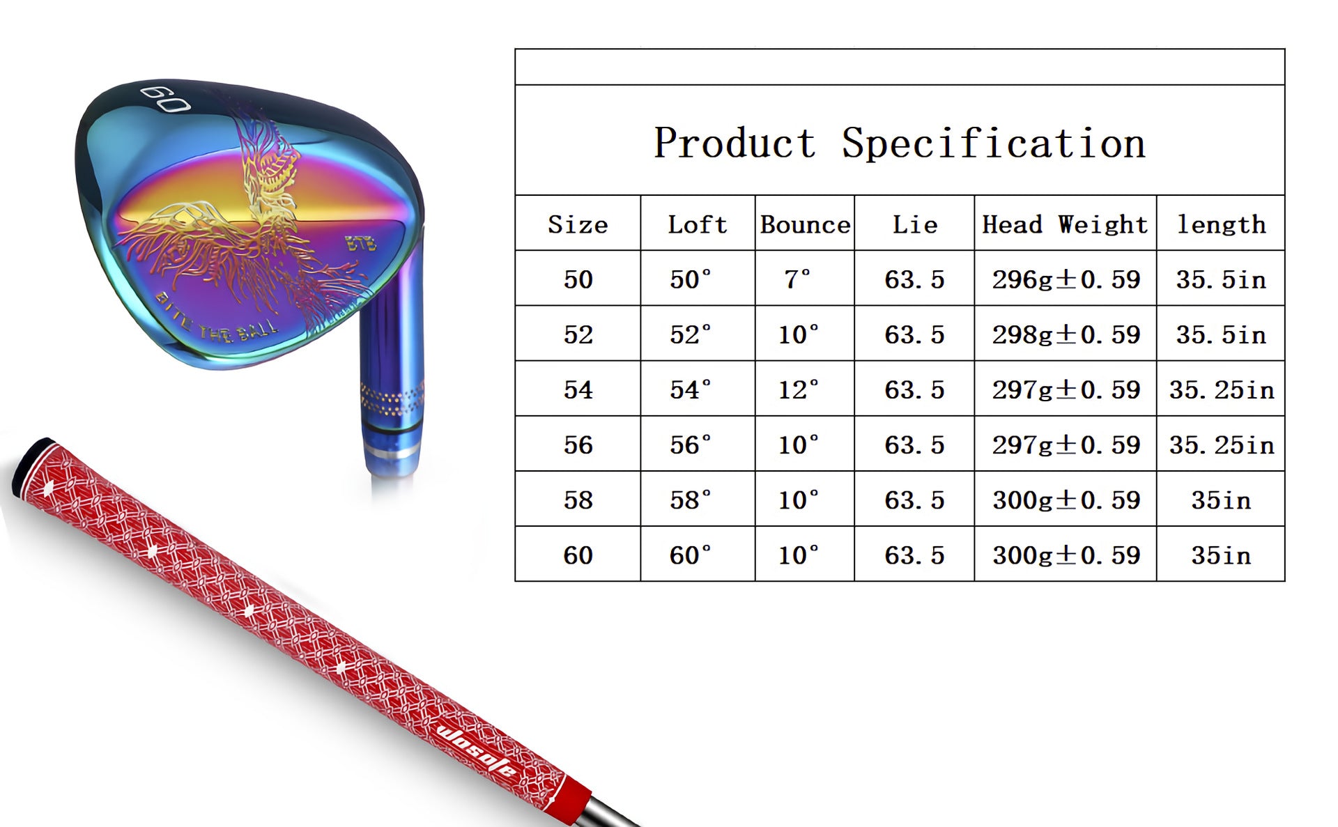 Golf Club Sand Wedge Pitching Wedge Angle Wedge