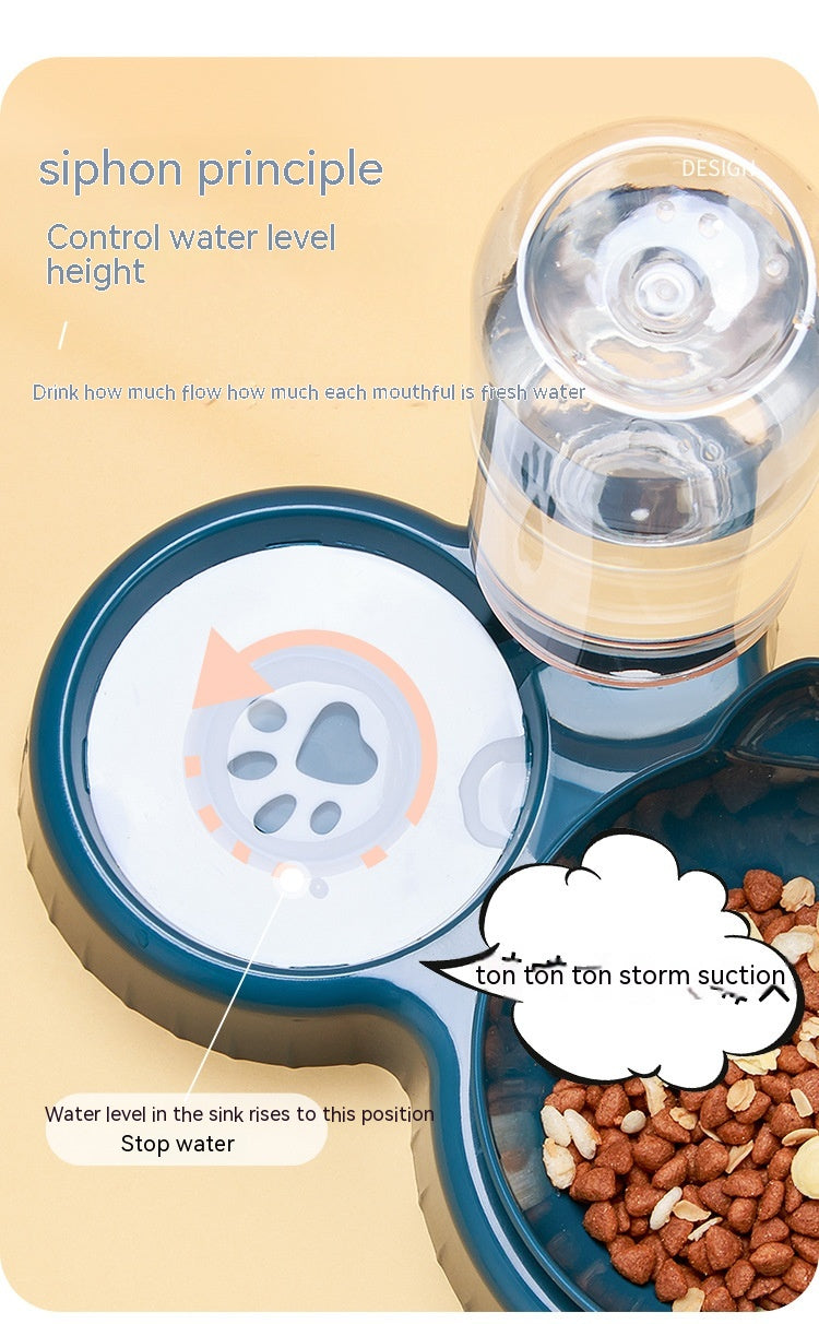 Plastic Double Cat Bowl