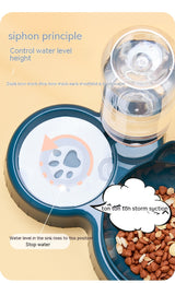 Plastic Double Cat Bowl