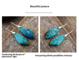 Light Luxury Teardrop Phoenix Stone Earrings