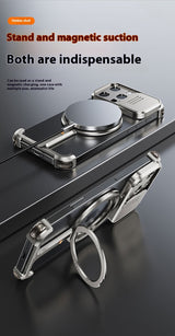 Magnetic Bezel-Free 360° Rotating Bracket Phone Case