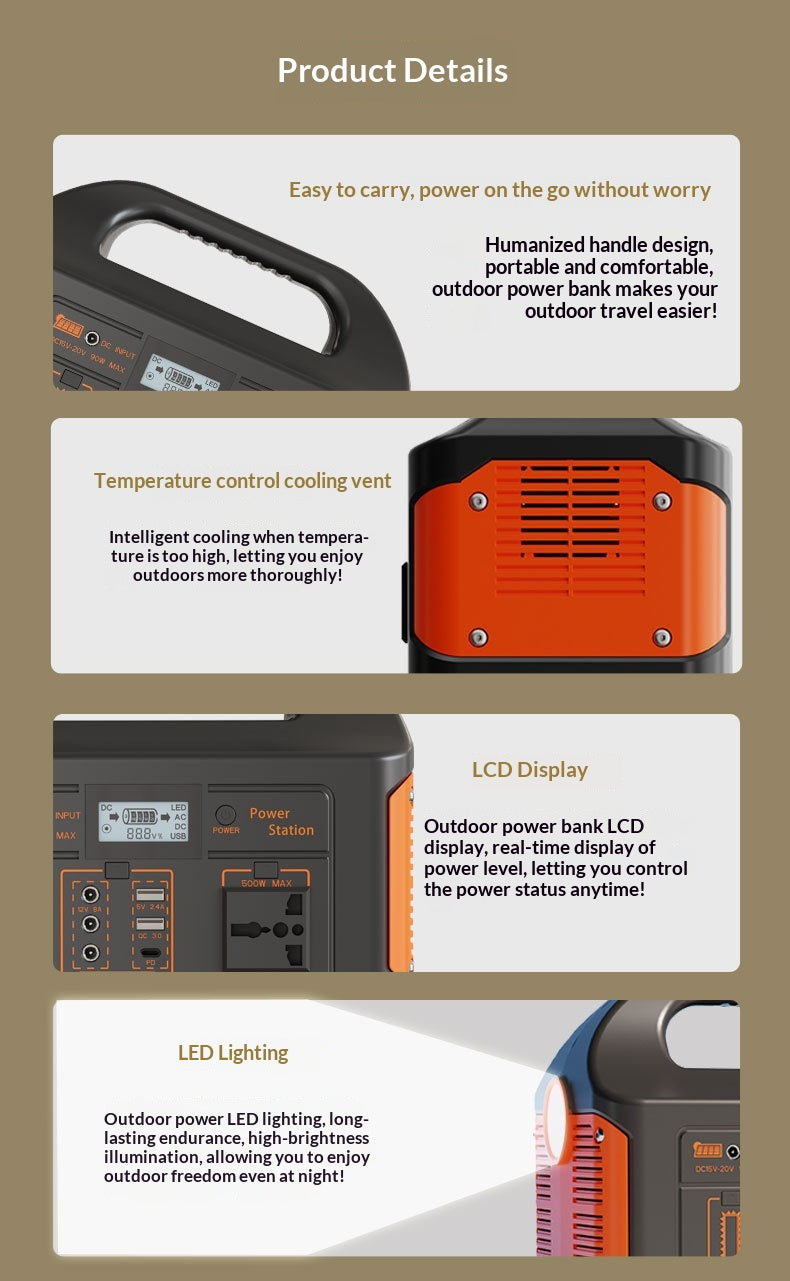 500W Portable Power Station