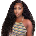 Front Lace Wig – Middle Part Long Wavy Hairstyle, Fluffy & Natural Full Head Look