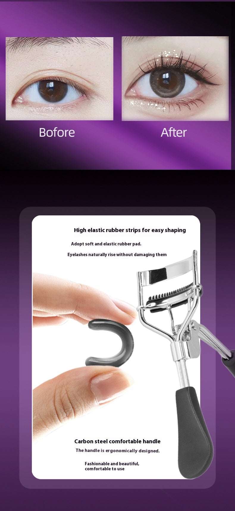 A4 Eyelash Curler with Comb