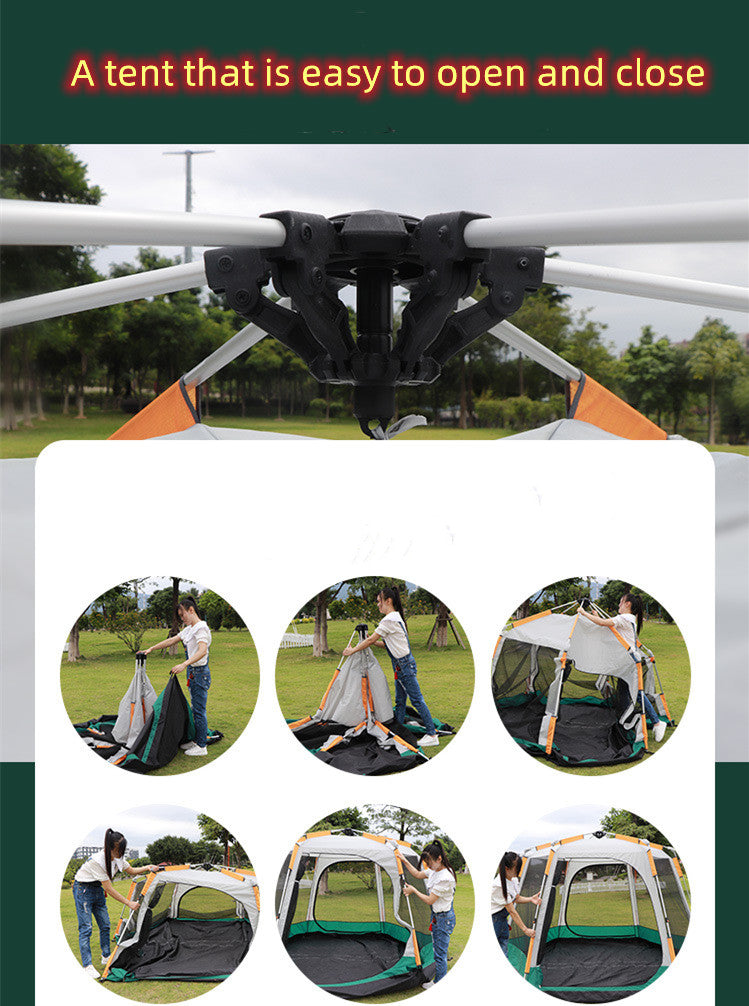 Outdoor Fully Automatic Camping Tent– 3 to 6 Person Waterproof Family Shelter