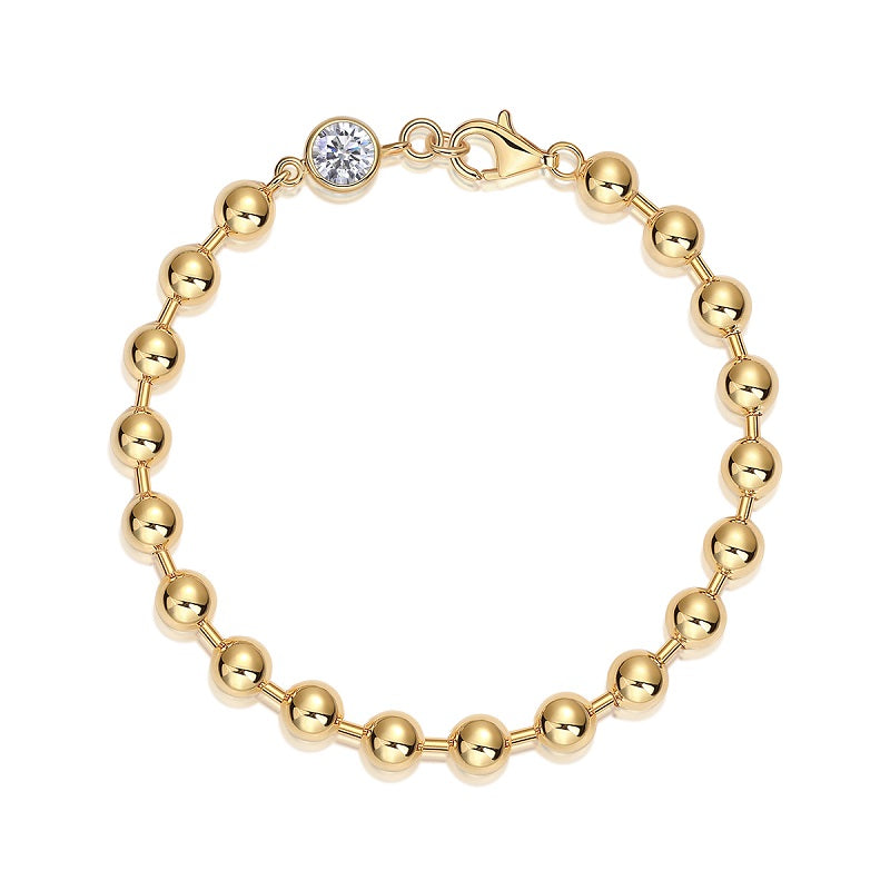 1 Carat Moissanite Silver Bracelet