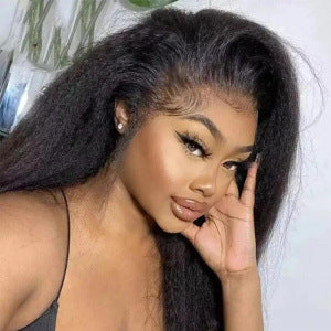 Women’s Handwoven Black Long Straight Wig