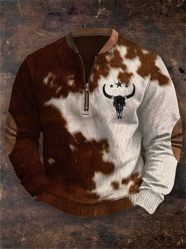 Men’s 3D Digital Print Fashion Zip-Up Hoodie