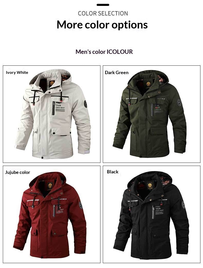 Men’s Mid-Length Casual Jacket