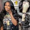 Front Lace Wig – Medium Big Wave Hairstyle, Natural Full Head Look for Women