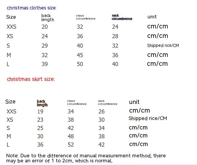 Pet Dog Christmas Clothing