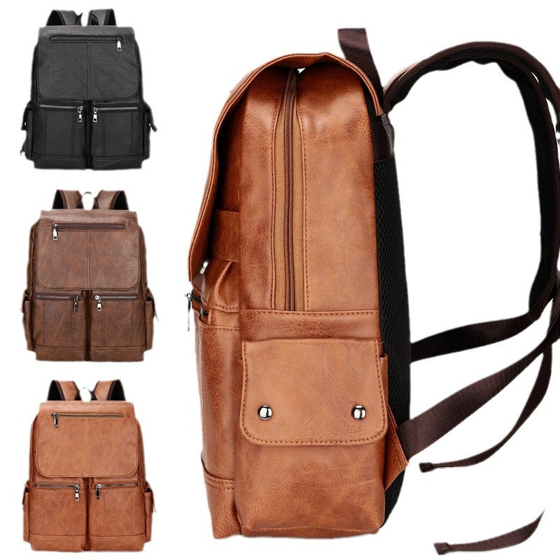 Men’s Vintage Canvas Laptop Backpack – Retro‑Style Computer Bag with Large Capacity & Durable Design