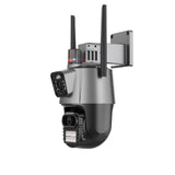 6‑Million‑Pixel Wireless PTZ Camera – Dual‑Lens Ball Machine with Night Vision & Smart Tracking