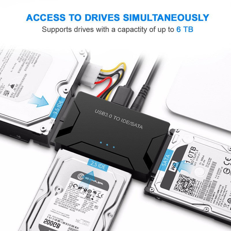 3‑in‑1 Desktop Hard Drive Adapter – Compatible with 2.5” & 3.5” HDD/SSD