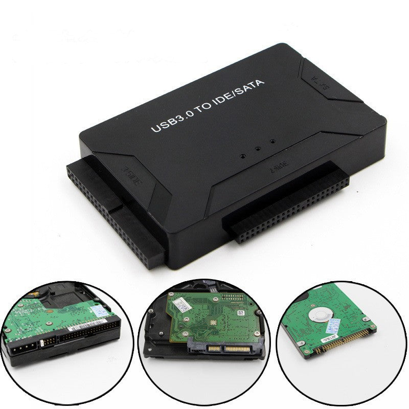 3‑in‑1 Desktop Hard Drive Adapter – Compatible with 2.5” & 3.5” HDD/SSD
