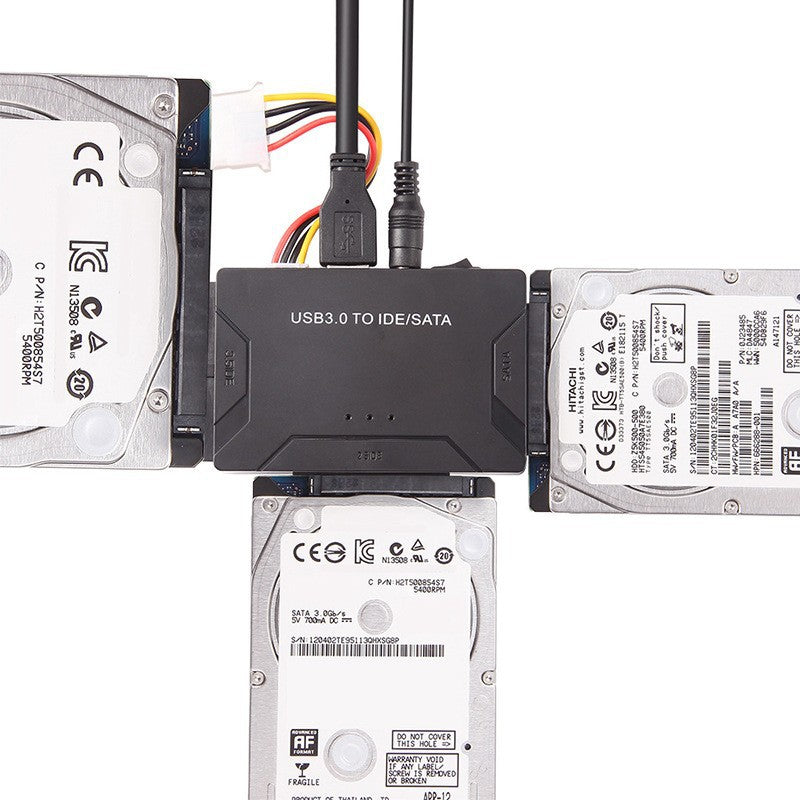 3‑in‑1 Desktop Hard Drive Adapter – Compatible with 2.5” & 3.5” HDD/SSD