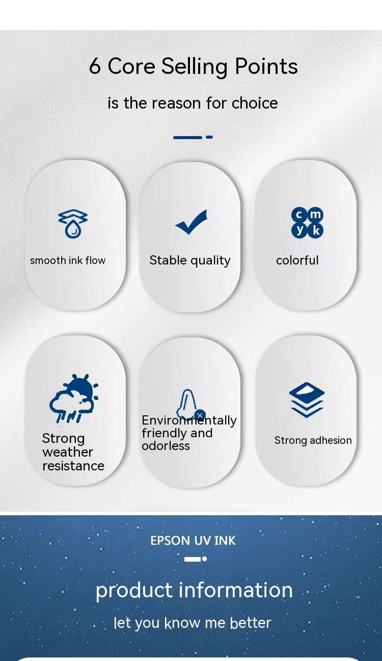 UV Ink for Coil & Flatbed UV Printers – Compatible with Epson XP600, 5th/7th Gen, TX800