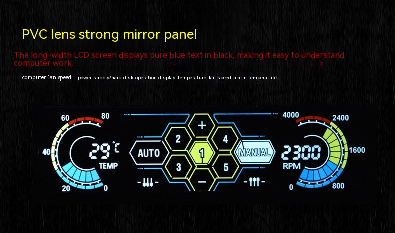 Computer Case Touch‑Screen Temperature Controller