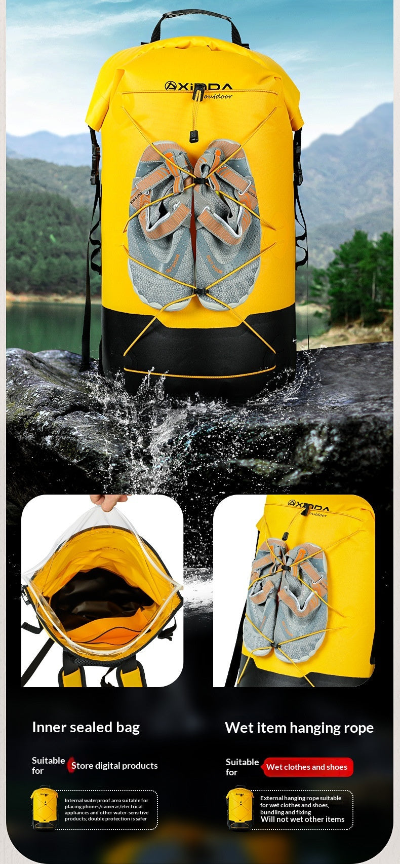 Outdoor Stream Tracking Backpack