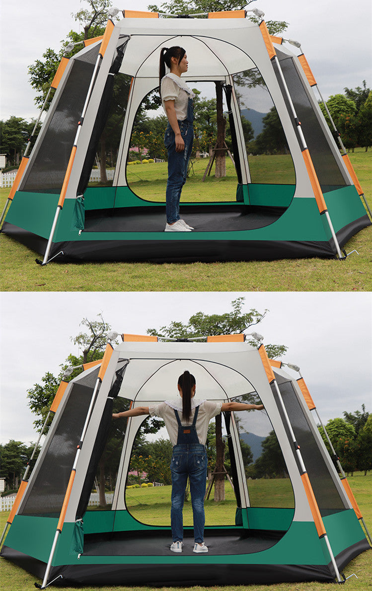 Outdoor Fully Automatic Camping Tent– 3 to 6 Person Waterproof Family Shelter