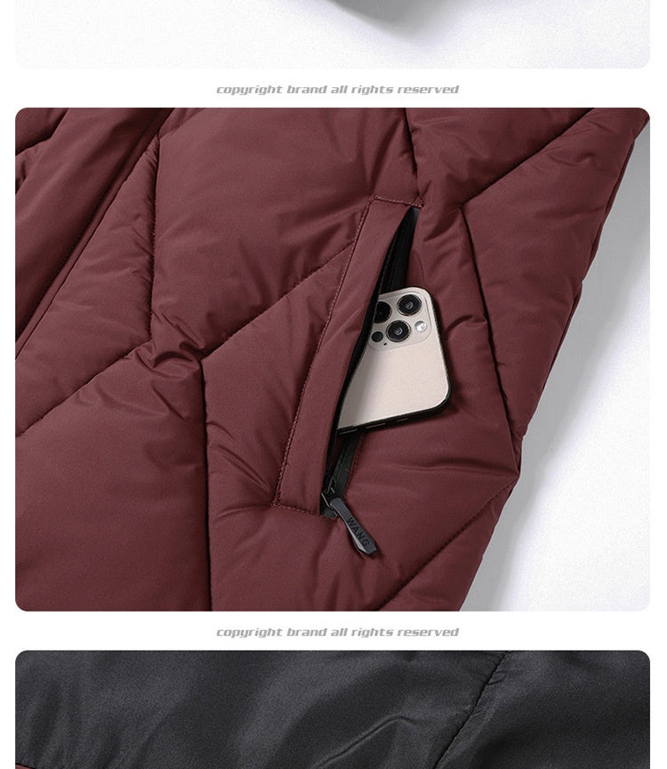 New Winter Men’s Detachable Hood Cotton-Padded Coat