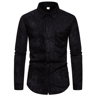 Men’s Solid Color Long Sleeve Shirt
