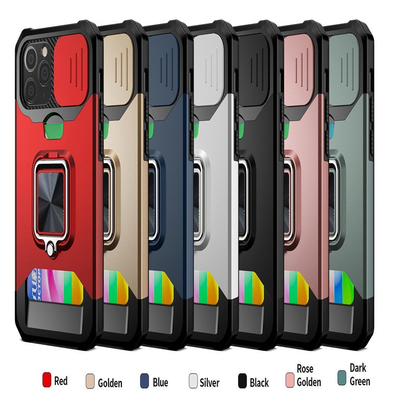 Sliding Window Card Insert Phone Case