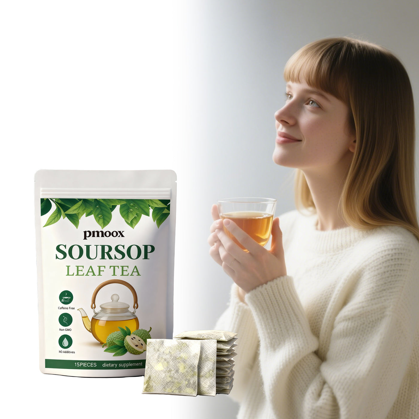 Qingrun Prickly Fruit & Lychee Leaf Tea – Exotic Wellness Blend (60g)