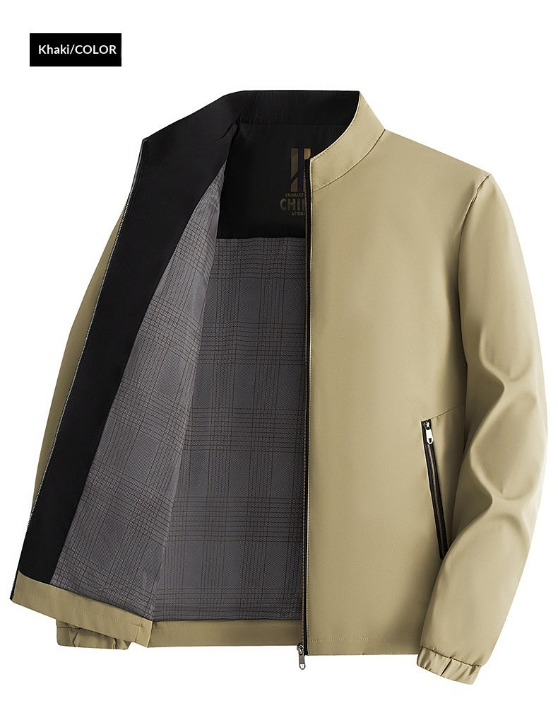 Versatile Casual Stand-Collar Jacket