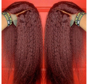 Women’s Handwoven Black Long Straight Wig