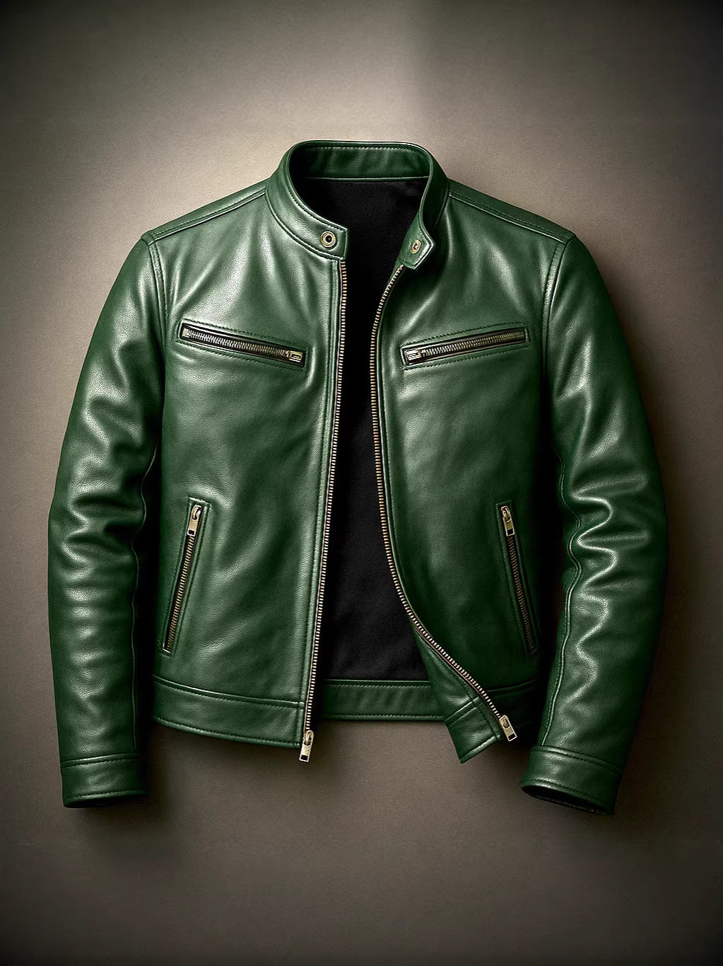 Men’s PU Leather Motorcycle Jacket