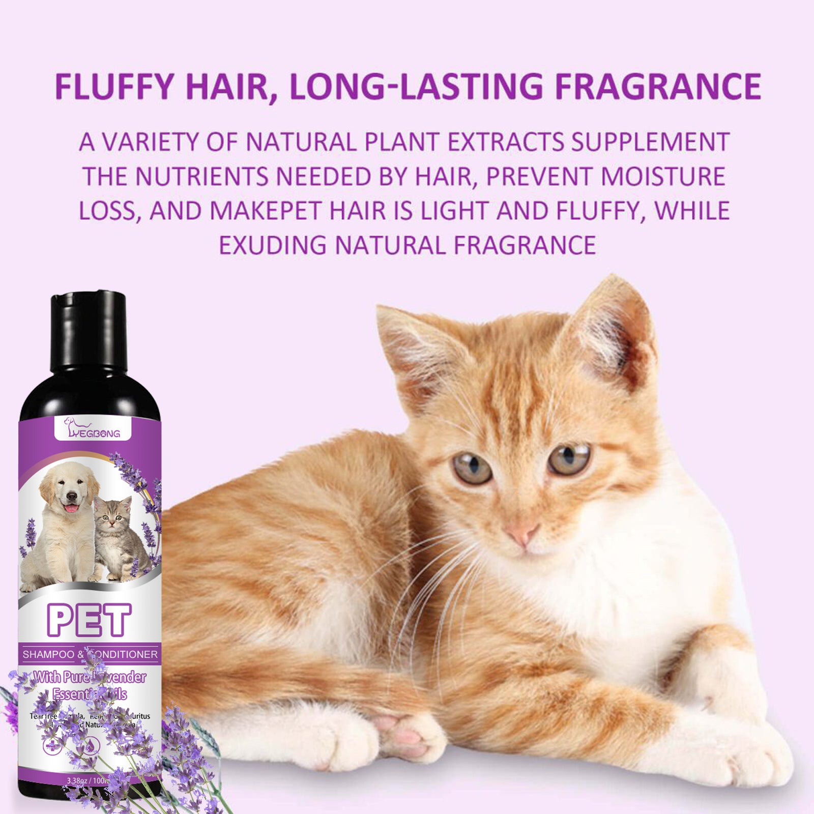 Pet Shampoo – Anti-Itch, Hair Softening & Anti-Knot Formula