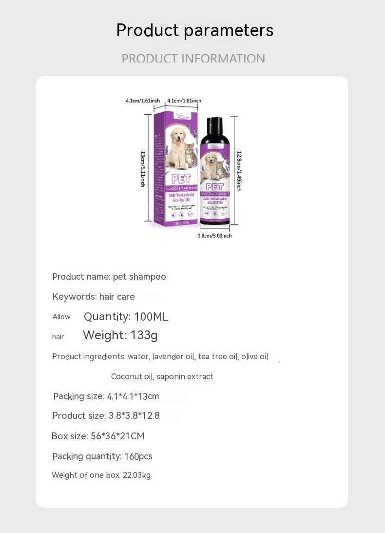 Pet Shampoo – Anti-Itch, Hair Softening & Anti-Knot Formula