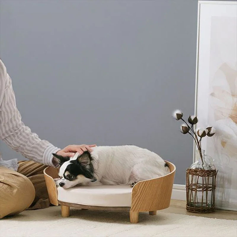 Wooden Cat Nest & Dog Bed