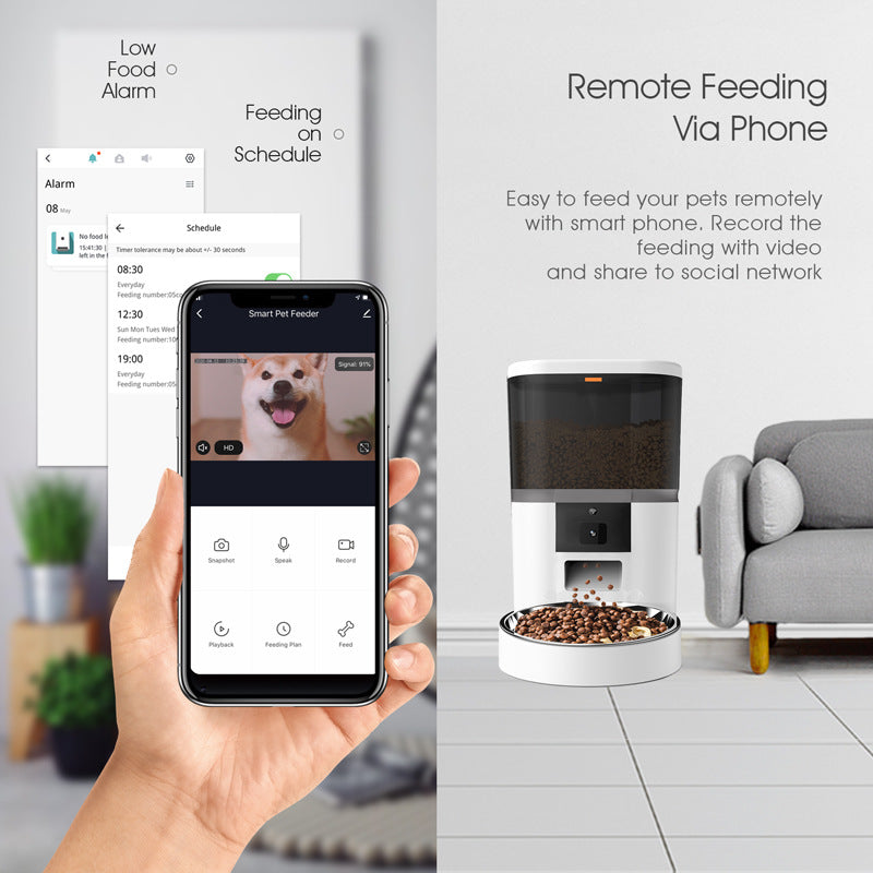 Smart Pet Feeder with Video Camera