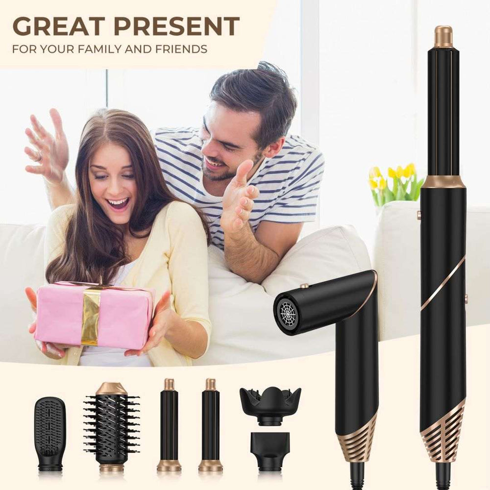 Automatic Hair Suction 6‑in‑1 Folding Hair Dryer