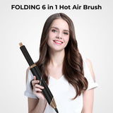 Automatic Hair Suction 6‑in‑1 Folding Hair Dryer