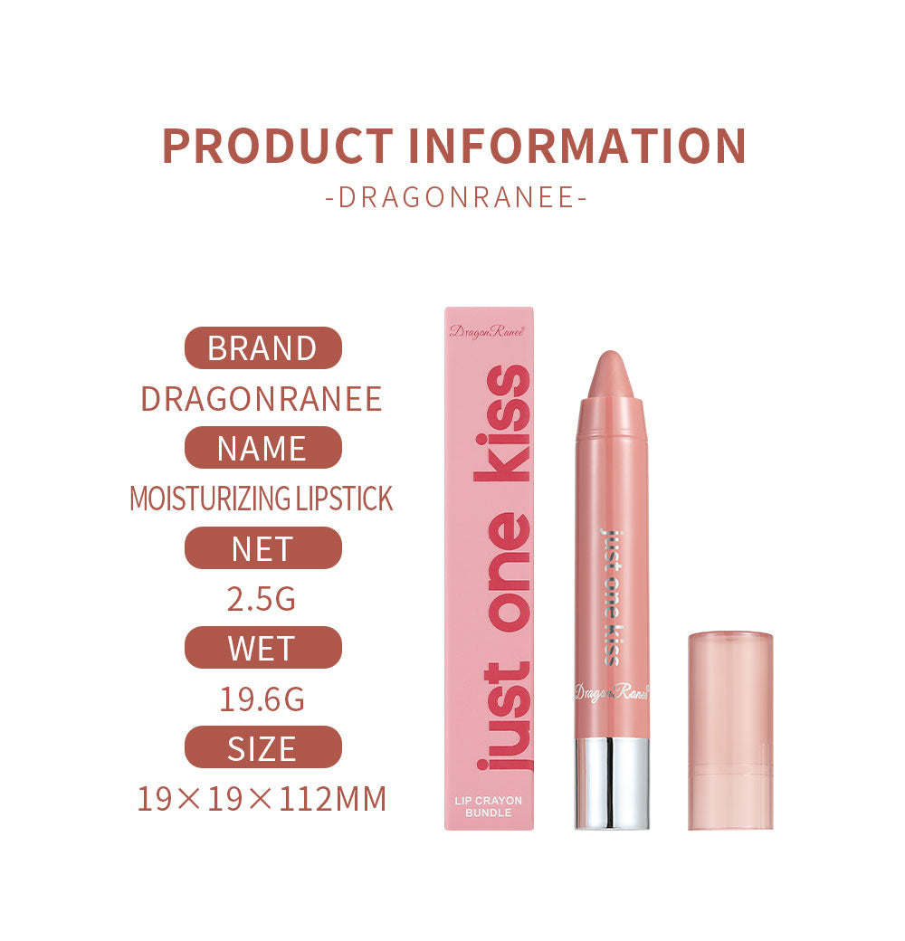 Solid Moist Lipstick Crayon – Long-Lasting Moisturizing Lip Color