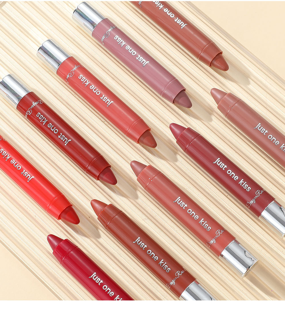 Solid Moist Lipstick Crayon – Long-Lasting Moisturizing Lip Color