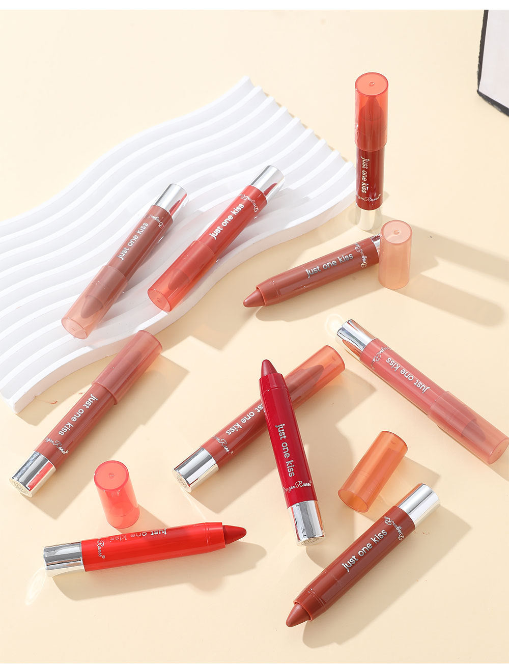 Solid Moist Lipstick Crayon – Long-Lasting Moisturizing Lip Color