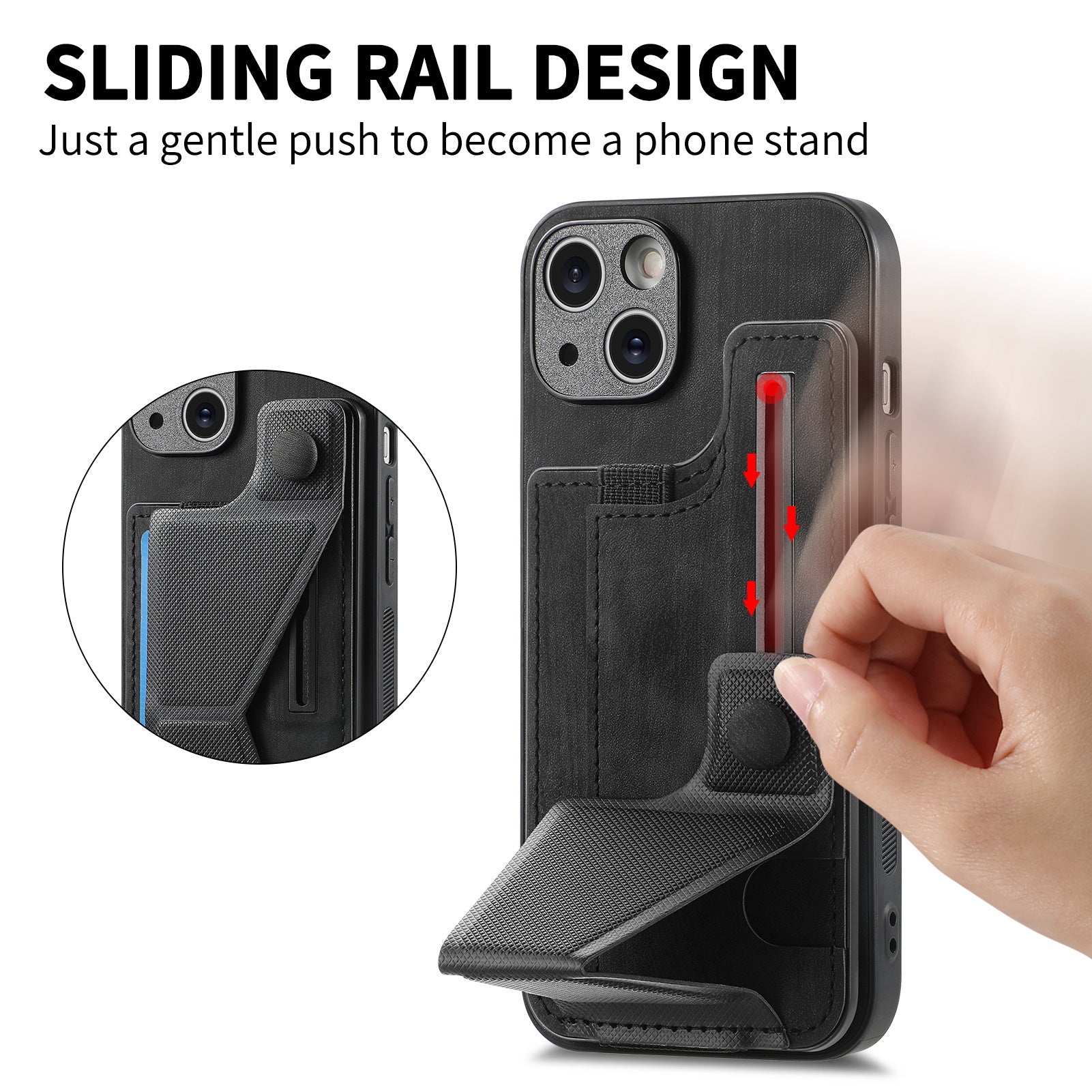Multi-Angle Slide Rack Phone Case –Adjustable Stand & Protective Cover