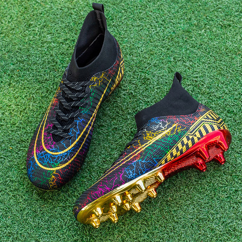 Men’s High-Top Soccer Artificial Grass Training Shoes