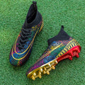 Men’s High-Top Soccer Artificial Grass Training Shoes