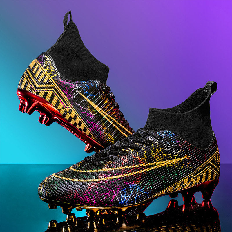 Men’s High-Top Soccer Artificial Grass Training Shoes