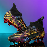 Men’s High-Top Soccer Artificial Grass Training Shoes