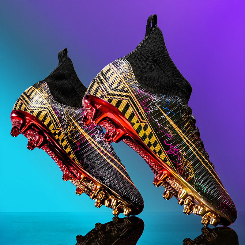 Men’s High-Top Soccer Artificial Grass Training Shoes