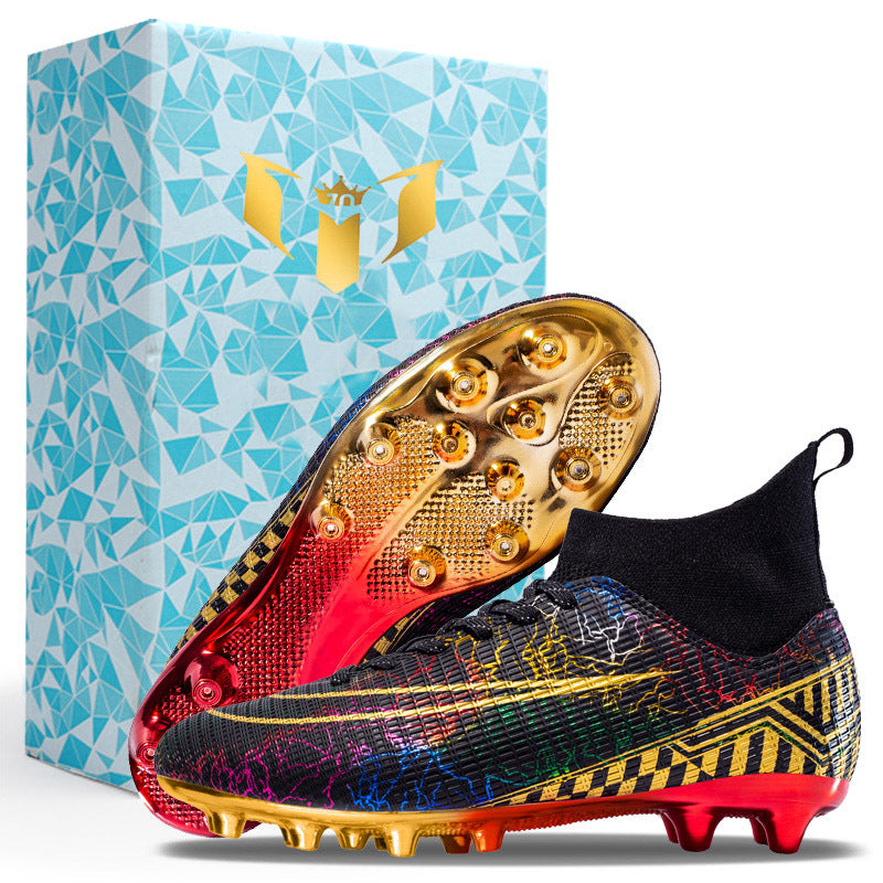 Men’s High-Top Soccer Artificial Grass Training Shoes