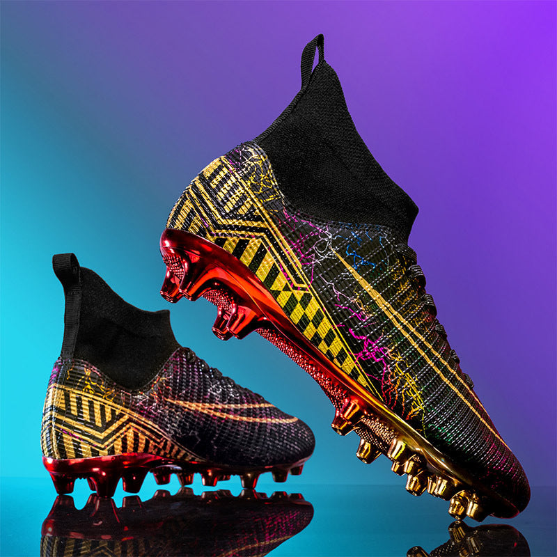 Men’s High-Top Soccer Artificial Grass Training Shoes