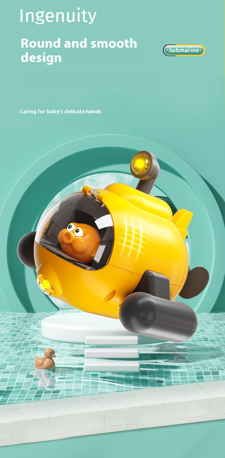 Luminous Catapult Submarine Bath Toys